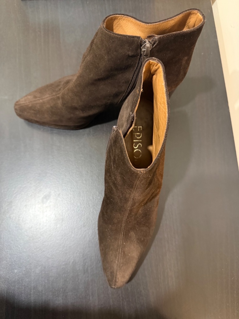 EPISODE | Brown Suede Ankle Bootie - Picture 2 of 3